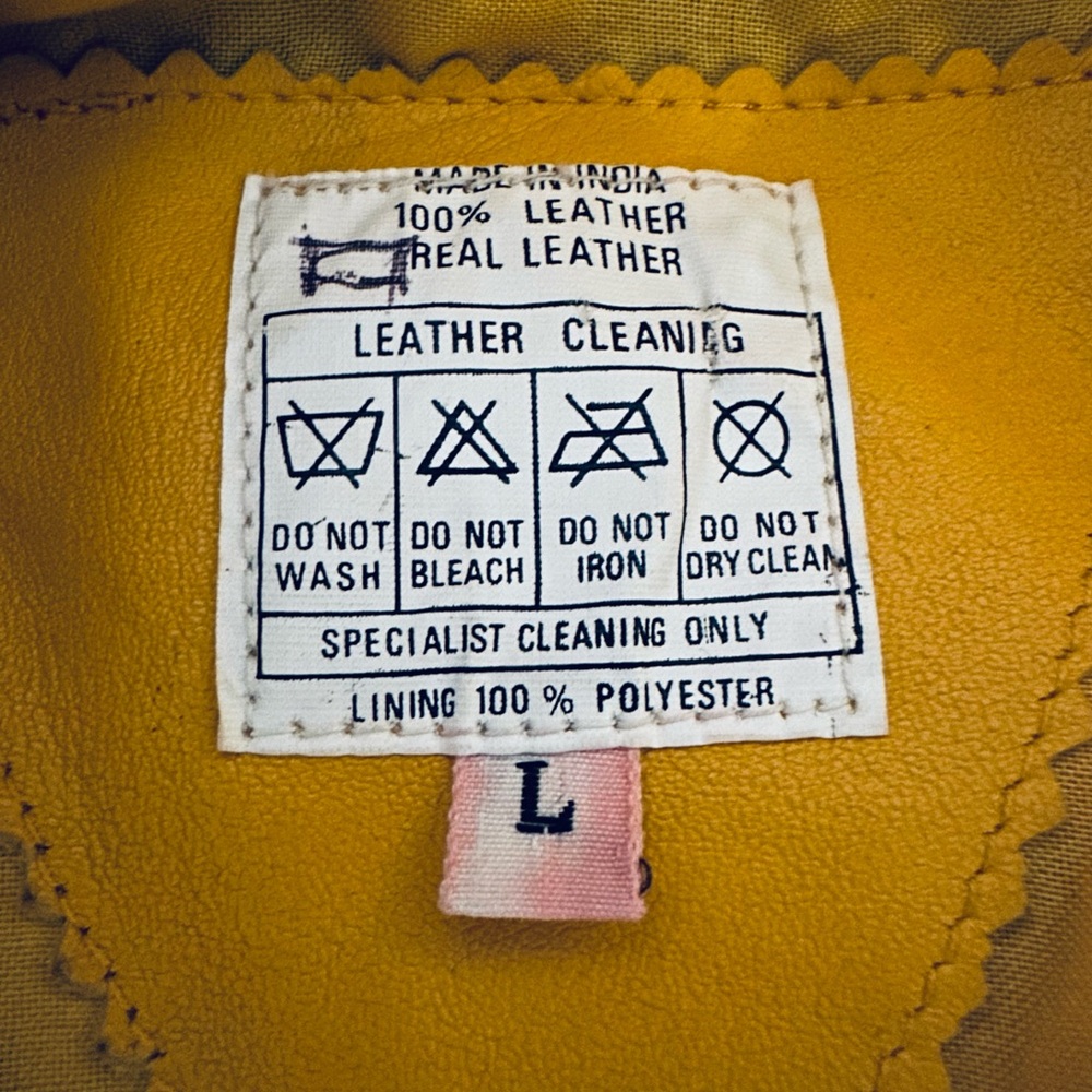 Wow 🤩 Incredible 80s Batwing Floral Embroidered Sun Rays Design Leather Jacket - Picture 6 of 6